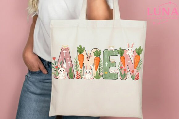 Amen Easter PNG, Pastel Christian Easter T-Shirt Designs
