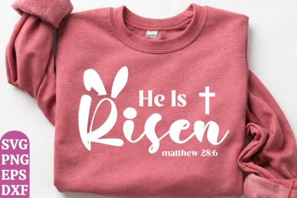Christian Easter PNG & Risen SVG for T-Shirt Designs