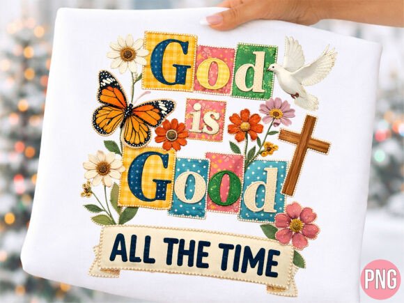 Christian God Is Good Cross T-Shirt Designs
