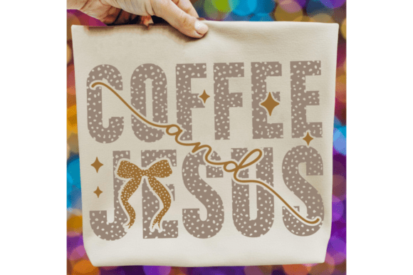 Coffee and Jesus PNG, Retro Christian SVG for T-Shirt Designs