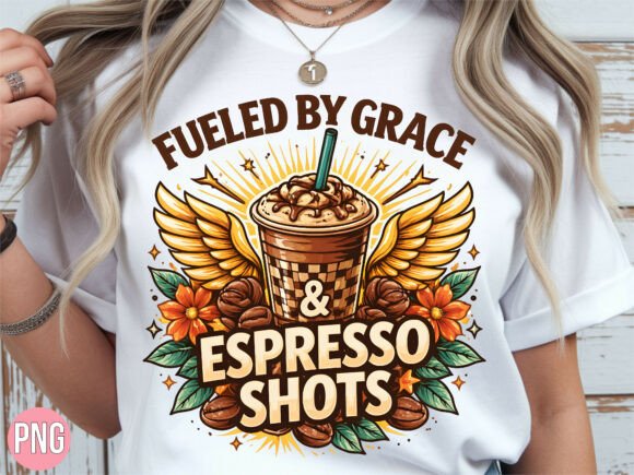 Fueled by Grace Espresso Christian SHIRT T-Shirt Designs