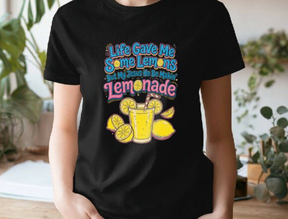 Funny Jesus Lemonade PNG: Christian T-Shirt Designs