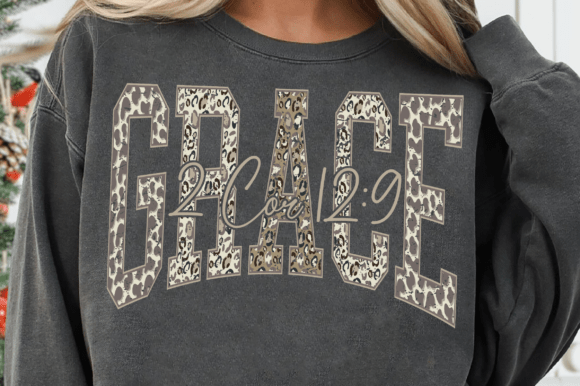 Grace 2 Cor 12 9 SVG, Camo Christian SVG for T-Shirt Designs