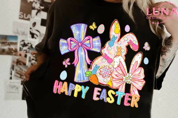 Happy Easter PNG: Christian Easter PNG & T-Shirt Designs