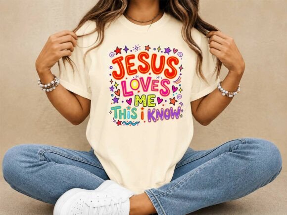 Jesus Loves Me Preppy Coquette T-Shirt Designs