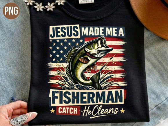 Jesus Made Me a Fisherman Fishing PNG