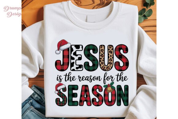 Jesus Reason Christmas PNG Clipart for T-Shirt Designs