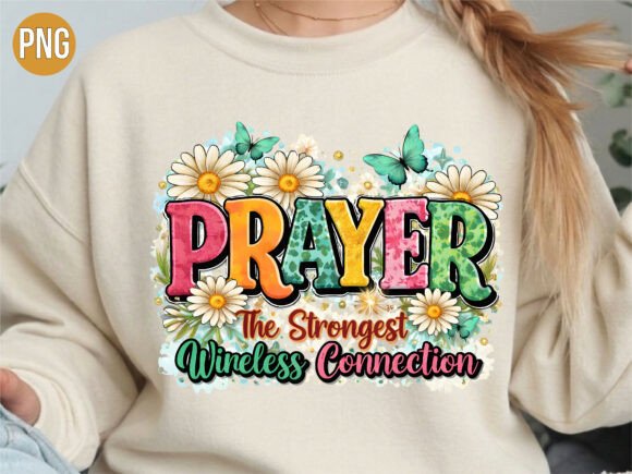 Prayer Wireless Connection Christian PNG T-Shirt Designs