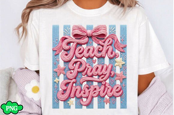 Teach Pray Inspire PNG, Christian PNG