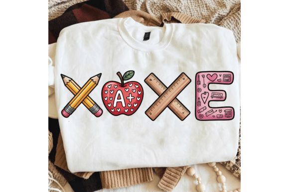 XOXO Teacher Love PNG, Christian Teacher T-Shirt Designs